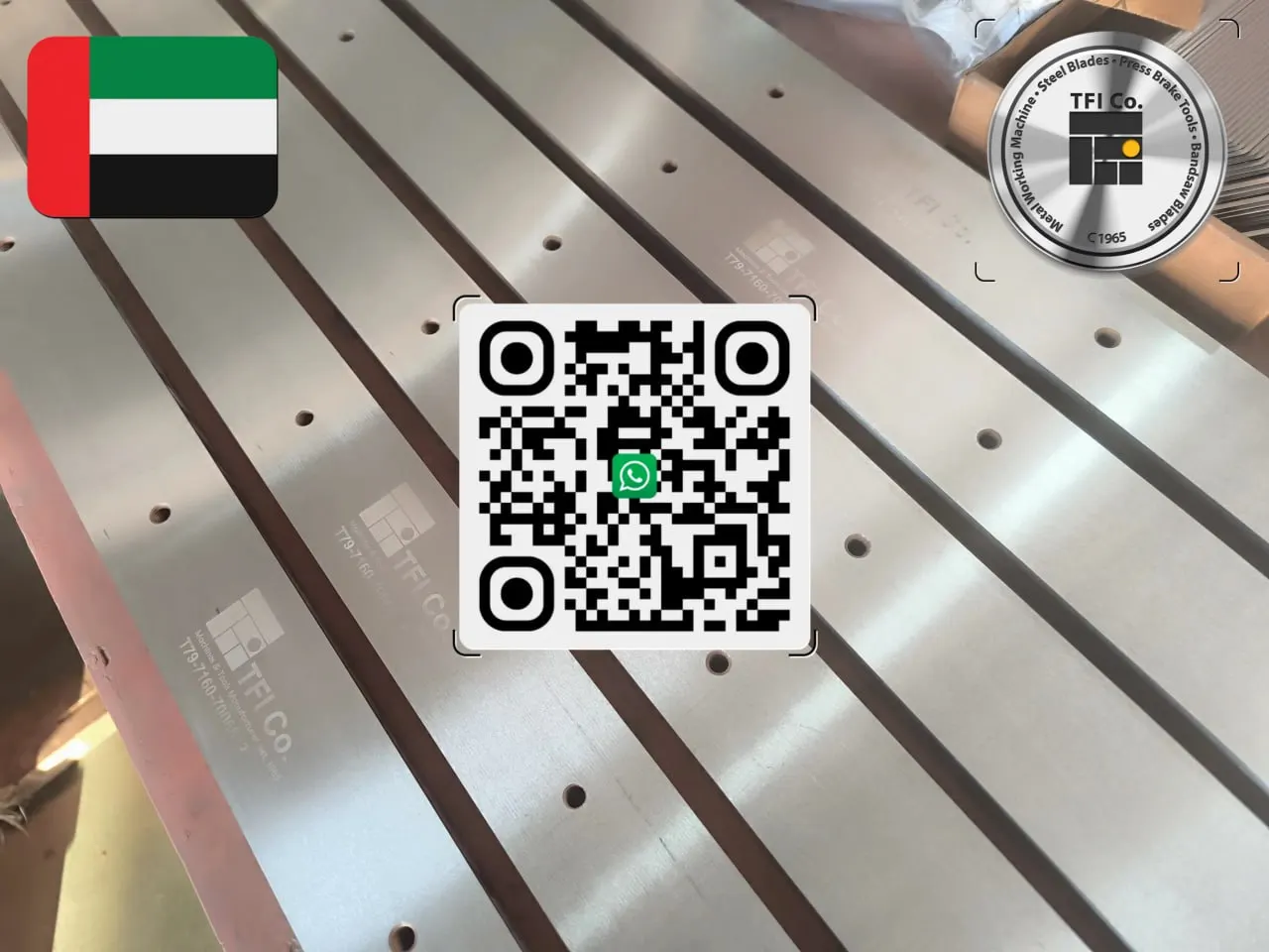 Shear blade for manufacturing, 3150mm x 70mm x 20mm - UAE