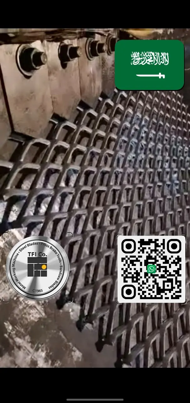 Highly Efficient Cutting Blades for Metal Mesh Industry in Saudi Arabia